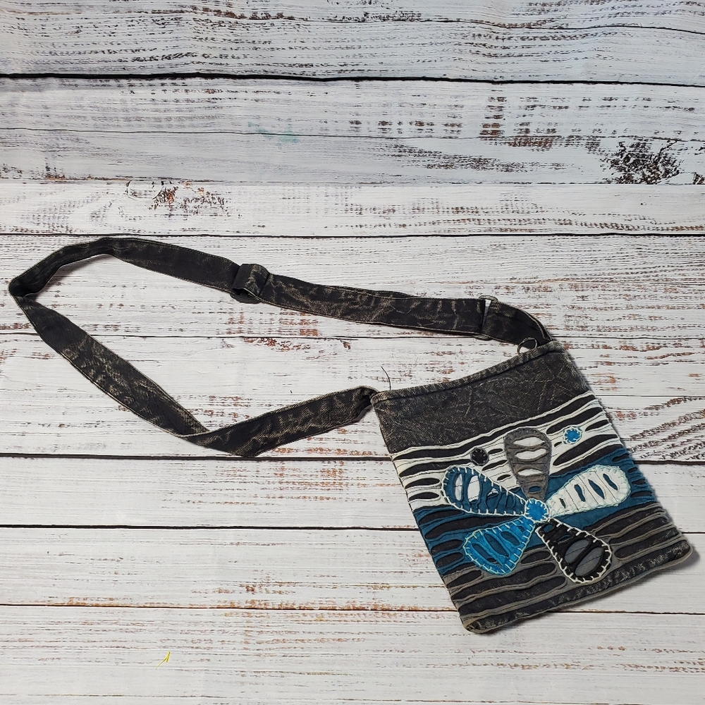 crossbody faircore boho embroidered grunge